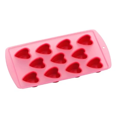 Image of Premier Housewares 11 Heart Ice Cube Tray Red