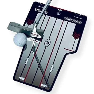 Image of EyeLine Golf Edge Putting Mirror, Portable Training Aids, Indoor and Outdoor Practice, Accurately Improve Your Stroke, Durable, Accessories, for Trainer