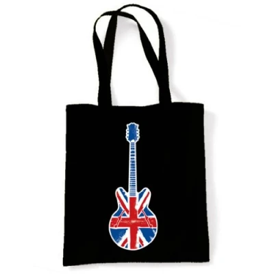 Image of Union Jack Guitar Eco Friendly Tote / Shoulder Bag