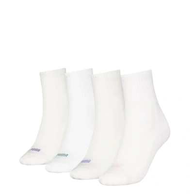 Image of PUMA Women&#039;s Heart Logo Short Sock, Mixed Colours, 39 42 (Pack of 4)
