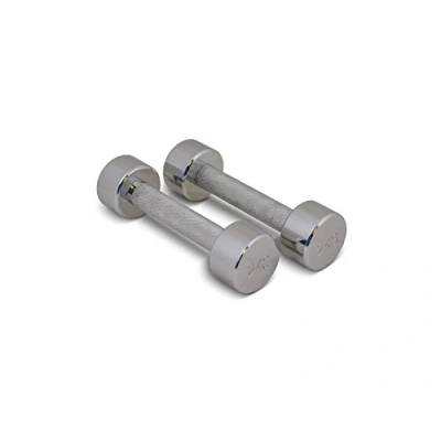 Image of trenas Pair of Chrome Dumbbells 2.00 kg Set
