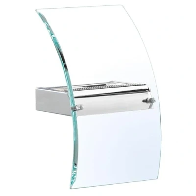 Image of LED Glass Wall Light Chrome