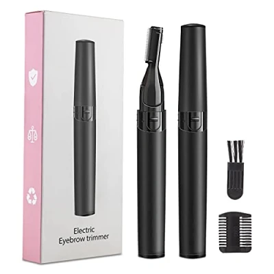 Image of Eyebrow Trimmer for Women Battery Operated Small Electric Razor, Facial Hair Removal Upper Lip