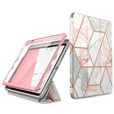 Image of i Blason Cosmo Case for iPad Air 5th Generation/4th Generation 10.9 (2022/2020), Full Body Trifold with Built in Screen Protector Protective Smart Cover Auto Sleep/Wake &amp; Pencil Holder (Marble)