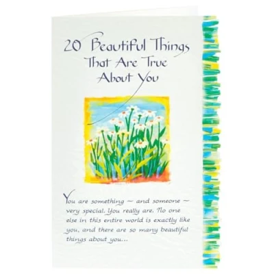 Image of BMA 20 Beautiful Things That are True. Sentimental Greeting Card