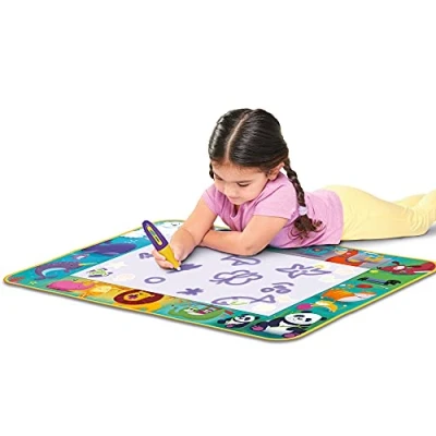 Image of Aquadoodle E73267 Animal Friends Doodle, Official Tomy No Mess Colouring &amp; Drawing Game, Water Play Mat, Magic Pen, Suitable for Toddlers and Children Aged 18 Months+