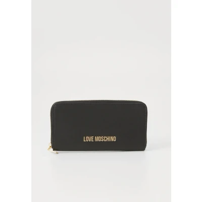 Image of Love Moschino Black PU Wallet, Black, wallets