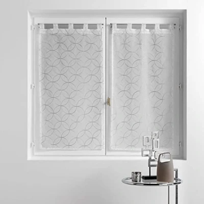 Image of Douceur d&#039;Intérieur Curtain 2 x 60 160 cm Grey