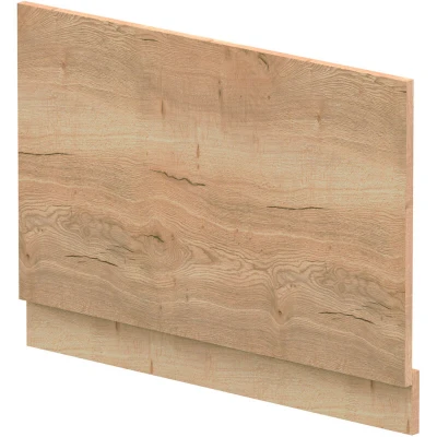 Image of Hudson Reed MPC1813 Juno Modern Bathroom 800mm Straight Bath End Panel, 560 x 780 36mm, Autumn Oak