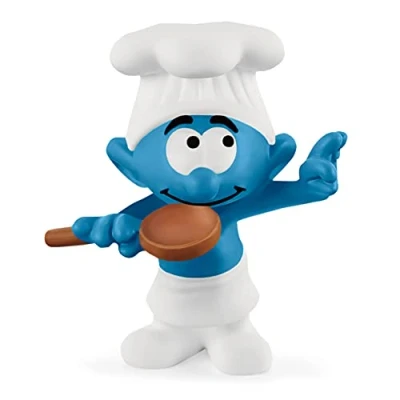 Image of SCHLEICH 20831 Chef Smurf Pre School Smurfs Toy Figurine for children aged 3+