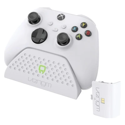 Image of Venom Charging Dock with Rechargeable Battery Pack White (Xbox Series X &amp; S/Xbox One)