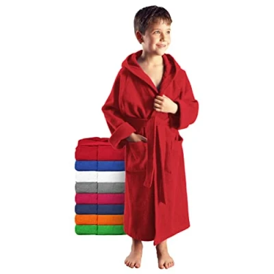 Image of Arus Child’s Bathrobe, 176, Red