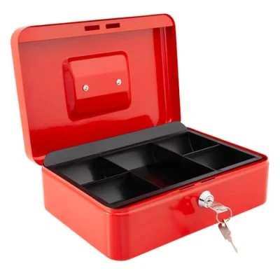 Image of Burg Wachter CB04R Cash Box, red, 300 x 90 240mm