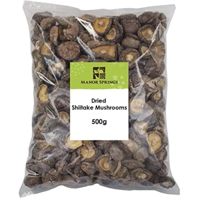 Image of Dried Whole Shiitake Mushrooms 500g by Manor Springs