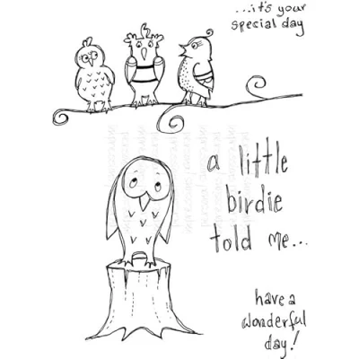Image of Lindsay Mason Designs LM Little Birdies Clear Stamp