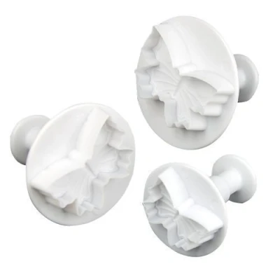 Image of Accessotech 3pcs Butterfly Plunger Cutter Mold Sugarcraft Fondant Cake Decorating DIY Tool