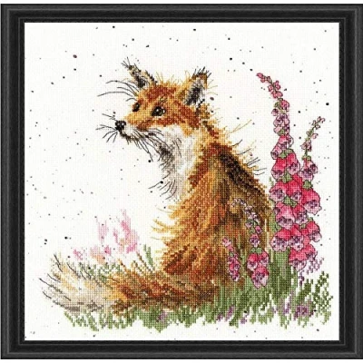 Image of Bothy Threads Cross Stitch Kit Wrendale Designs Amongst The Foxgloves