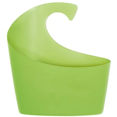 Image of Spirella Sydney polypropylene basket, bathroom accessories, Polypropylene, kiwi, 25 x 22.5 8.5 cm