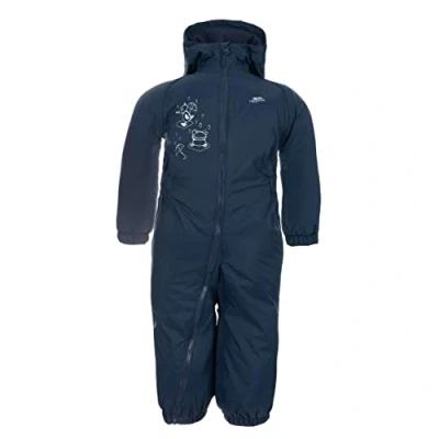 Image of Trespass Kids&#039; Waterproof Drip Drop Outdoor Rain Suit, Blue Blue, 12/18 month