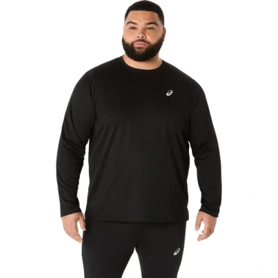Image of ASICS Core Long Sleeve Top for Men Black Running and Training Shirt (Size L)