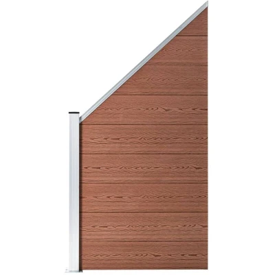Image of vidaXL Fence Panel WPC 95x(105 180) cm Brown