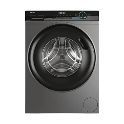 Image of Haier HWD90 B14939S8 Freestanding Washer Dryer, 9kg/6kg Load, 1400RPM, Graphite [Energy Class D]
