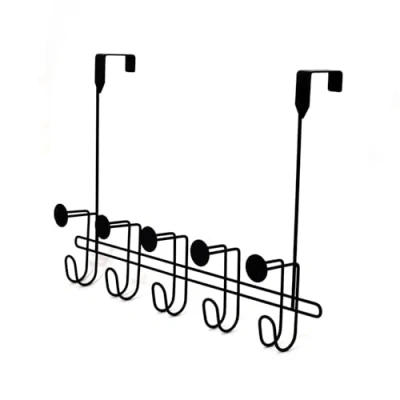 Image of Showerdrape Moretti Black Over Door Storage Hooks