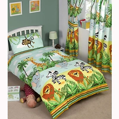 Image of Jungle Tastic Single Duvet Cover and Pillowcase Set