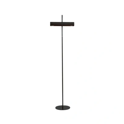 Image of Lucande floor lamp Nysira, grey metallic, 2 bulb