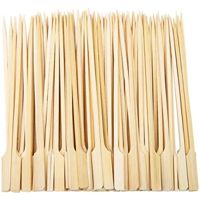 Image of 50 Bamboo Skewers Paddle Sticks Wooden Grill Kebab Barbeque Party Stick 15CM Pack by Fackelmann