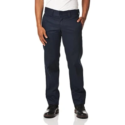 Image of Dickies Men&#039;s Flex Work Pant Slim Straight Fit, Dark Navy V1, 30W / 30L