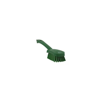 Image of Vikan Churn Brush with Short Handle 270mm Hard Green