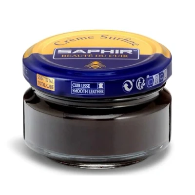 Image of Saphir Cream Surfine Shoe Polish Brown (32) Boar marron
