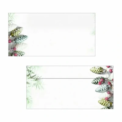 Image of SIGEL DU177 Christmas envelopes &quot;Christmas Garland&quot;, DL, without window, 90 gsm, 50 Pieces