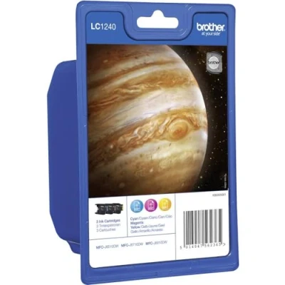 Image of Brother LC1240 Ink Cartridges (Cyan, Magenta, Yellow, MFC J6510DW J6710DW J6910DW)