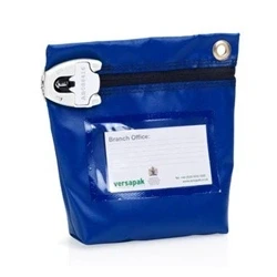 Image of Versapak Small Secure Cash Bag 152x178x50mm BLUE (CCB0)