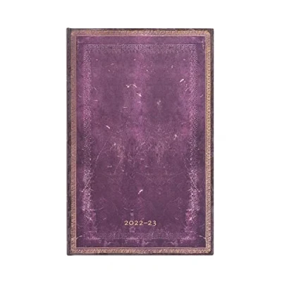 Image of Paperblanks 18 Month Diaries 2022 2023 Concord Vertical Maxi (135 x 210 mm), Purple (DE8518 8)