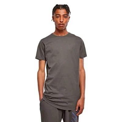 Image of Urban Classics Shaped LONG Basic Tshirt, Men&#039;s, Size: XL, Darkshadow