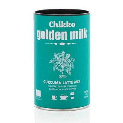 Image of Chikko Not Coffee Golden milk powder 110g Organic turmeric latte, cinnamon, ginger, cardamom, and black pepper No sugar or