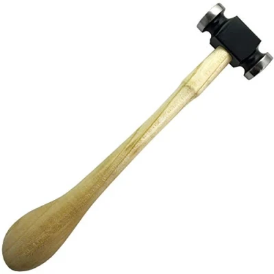 Image of Jewellers Tools DUAL CHASING HAMMER : Flat &amp; Round Repouse Planishing Metal (345)