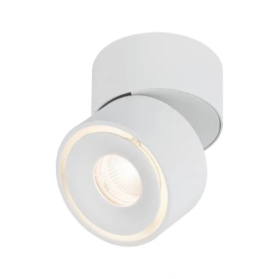 Image of Paulmann 93373 recessed LED ceiling luminaire Spircle 78mm incl. 1x8.0W warm white chrome matt surface mounted aluminium 3000K