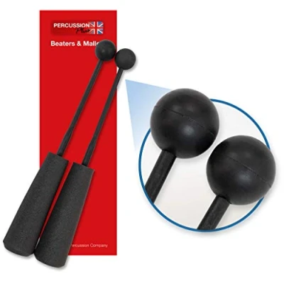 Image of Percussion Plus PP756 Pair of Easy Grip Rubber Beaters for Chimes and Slit Drums Soft