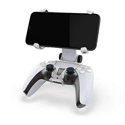 Image of OSTENT Adjustable Convenient Mobile Phone Bracket Handle Clamp Holder Stand Mount Clip for Sony PS5 DualSense Wireless Controller