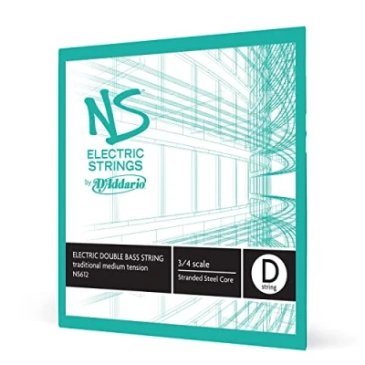Image of D&#039;Addario NS Electric 3/4 Scale Medium Tension Single D String for Traditional Bass