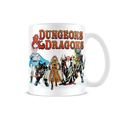 Image of Dungeons and Dragons Coffee Mug in Presentation Gift Box (D&amp;D Character Design), Mug, 11oz Ceramic White Mug. Gifts Official Merchandise