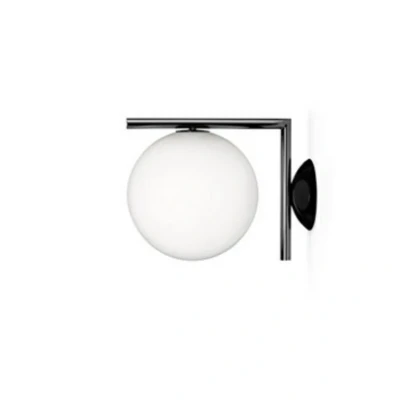 Image of Flos IC C/W2 Wall Lamp/Ceiling Lamp Chrome