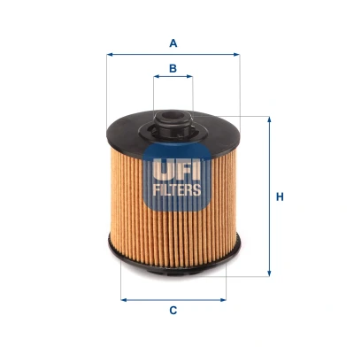 Image of 32257123 Oil Filter UFI 25.173.01 Insert VOLVO: XC40
