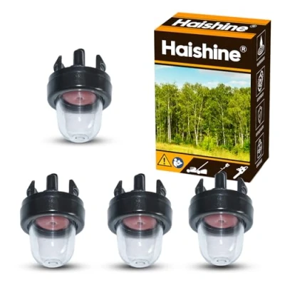 Image of Haishine General Snap in Primer Bulb for Stihl/Weed Eater/McCulloch//Ryobi/Husqvarna/Echo Carburettor Chainsaw Trimmer (4PCS)