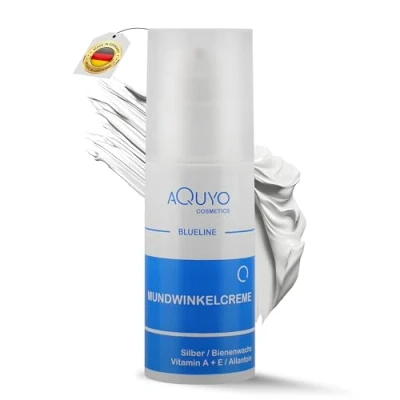 Image of Blueline Mouth Angle &amp; Lip Cream (100 ml) Care for Dry, Brittle, Inflamed or Cracked and Lips Face Acne Blemished Skin on the