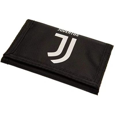 Image of Juventus F.C. Men&#039;s FBSWALJUV001 Bi Fold Wallet, Black/White, One Size